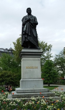 Statue of Jöns Jacob Berzelius in Stockholm, Sweden
