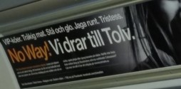Advertisement in Swedish, with the English expression "No way!" prominently displayed